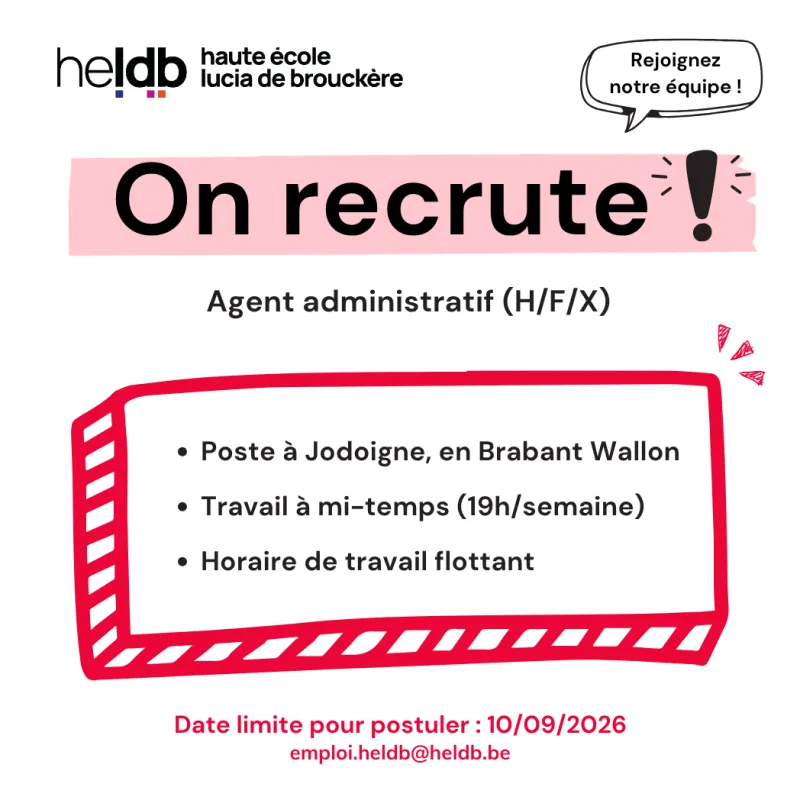 Agent administratif (H/F/X)